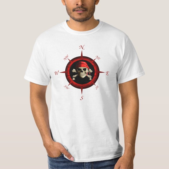 Piratkompasset steg tee (Framsida)