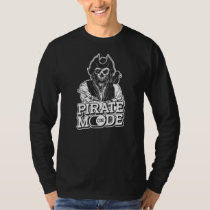 Piratläget På Ocean Piratskeppsflagga Kapten Pira T Shirt