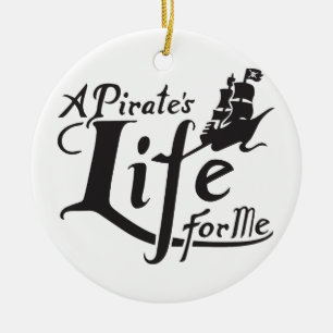 Piratliv för mig julgransprydnad keramik