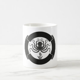 Piratlogotyp mugg för 11 uns klassikervit