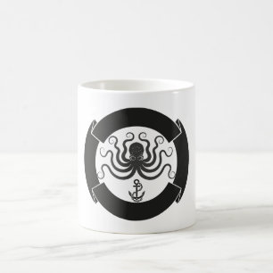 Piratlogotyp mugg för 11 uns klassikervit