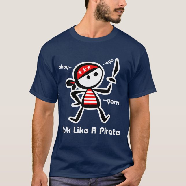 Piratmörk Tee (Framsida)