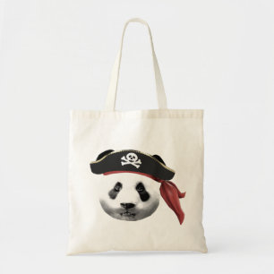 Piratpandaen hänger lös tygkasse