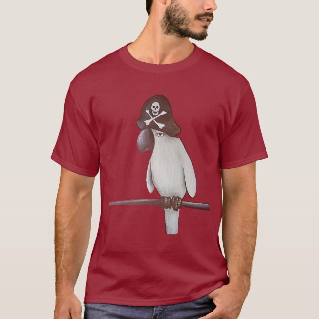 Piratpapegoja T-shirt (Framsida)