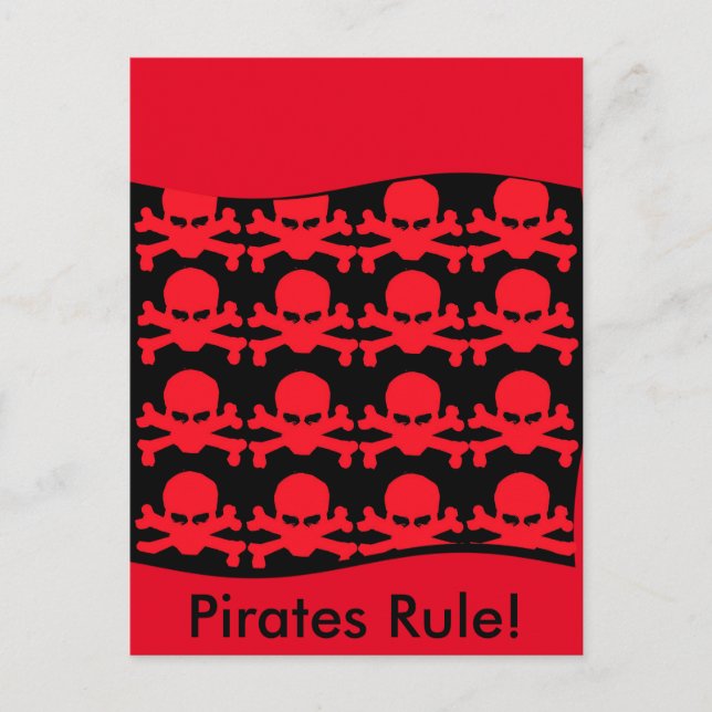 PIRATPAPPAGALER VYKORT (Framsida)