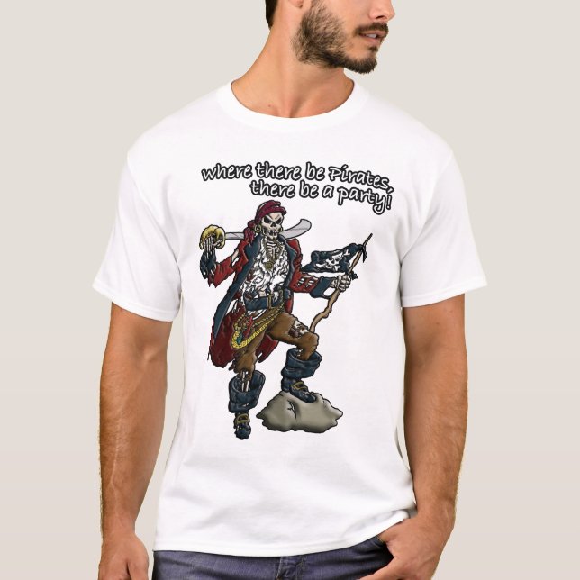 Piratparty! Tee Shirt (Framsida)
