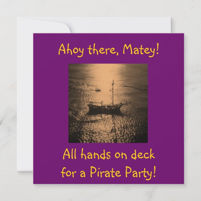 Piratpartyinbjudningar Inbjudningar (Framsida)