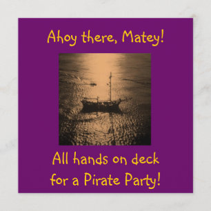 Piratpartyinbjudningar Inbjudningar