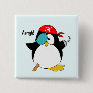 Piratpingvin Argh! Knapp