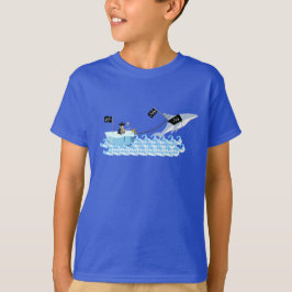 Piratpingvin med hajen t-shirt