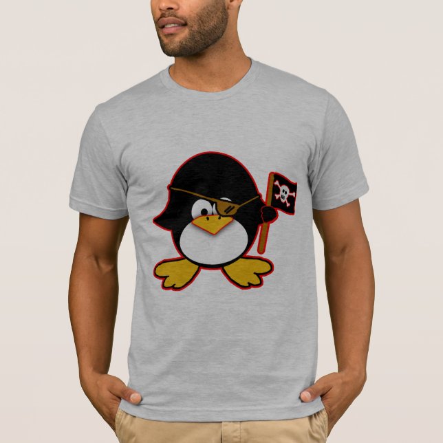 Piratpingvin T Shirt (Framsida)