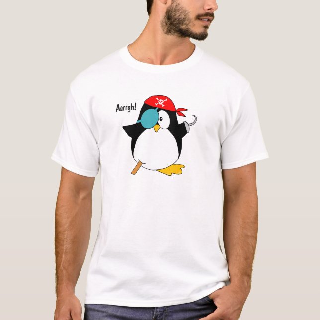 Piratpingvin Tee Shirt (Framsida)