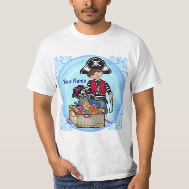 Piratpojke t-shirt   (Framsida)
