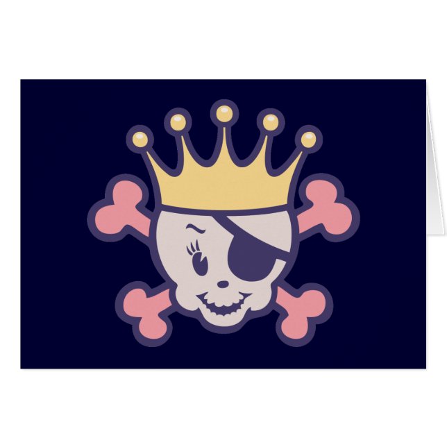 PiratPrincess III Hälsningskort (Framsidan Horizontal)