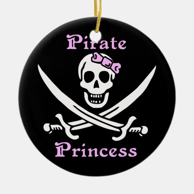 PiratPrincess Smycka Julgransprydnad Keramik (Framsidan)