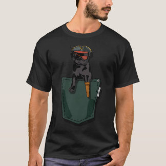 Piratpuggen i fickan t shirt