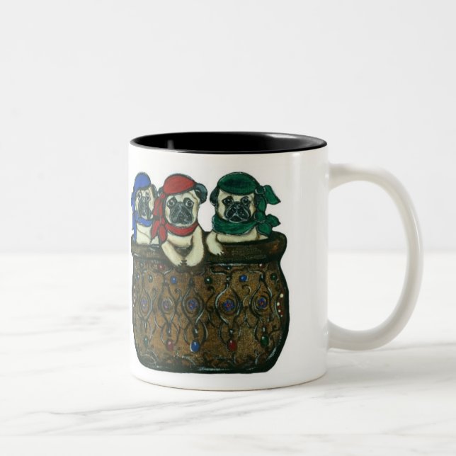 Piratpuggsmugg Två-Tonad Mugg (Höger)