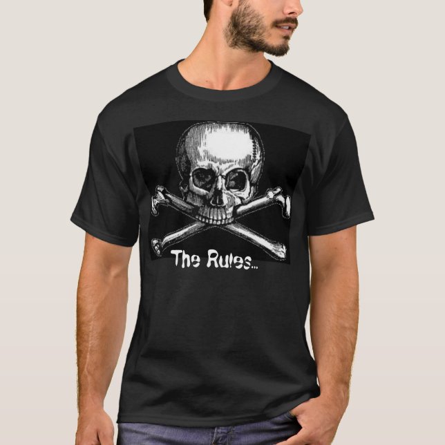 Piratregler T-shirt (Framsida)