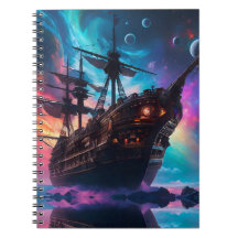 Piratrymdskepp Nebula och månar