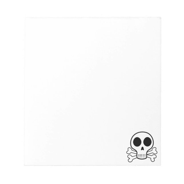 Piratskalle-design Anteckningsblock (Framsida)