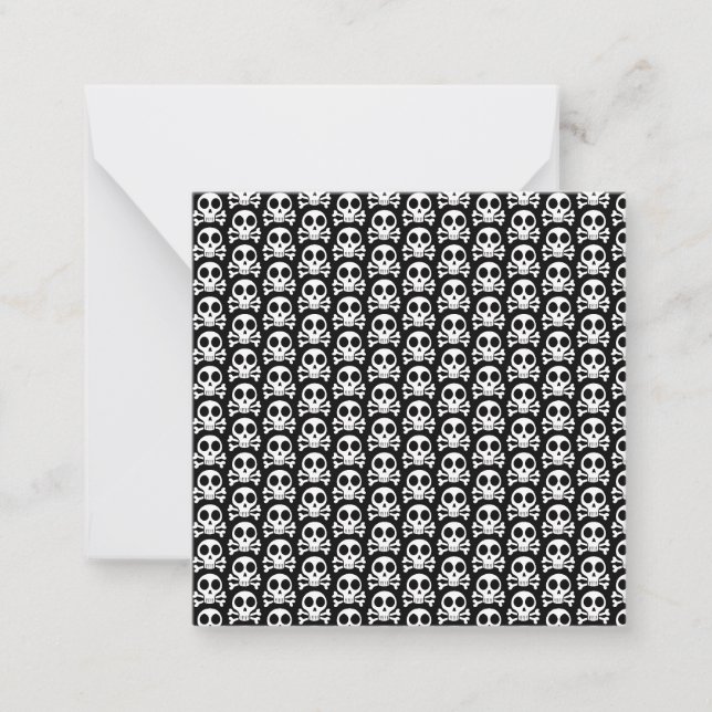 Piratskalle-design Anteckningskort (Framsida)