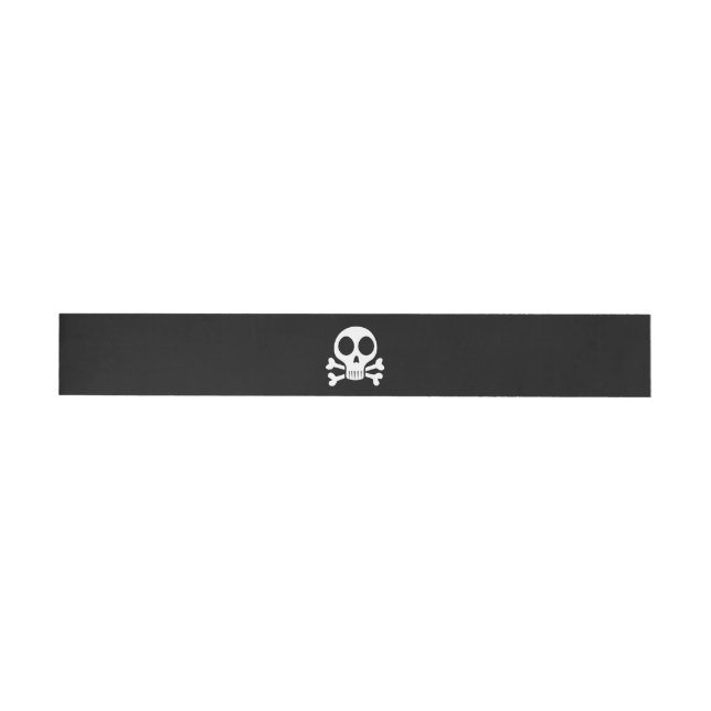 Piratskalle-design Etikettband (Individuell)