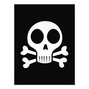 Piratskalle-design Fototryck