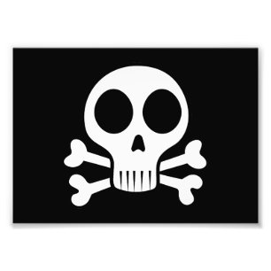 Piratskalle-design Fototryck
