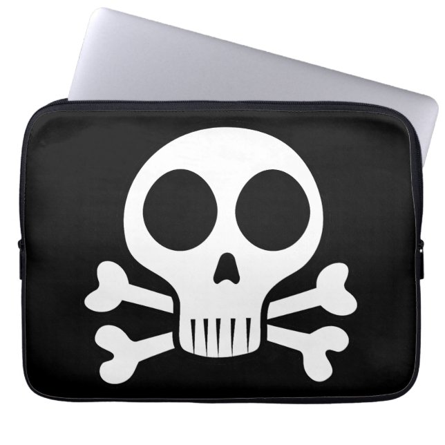 Piratskalle-design Laptop Fodral (Framsidan)
