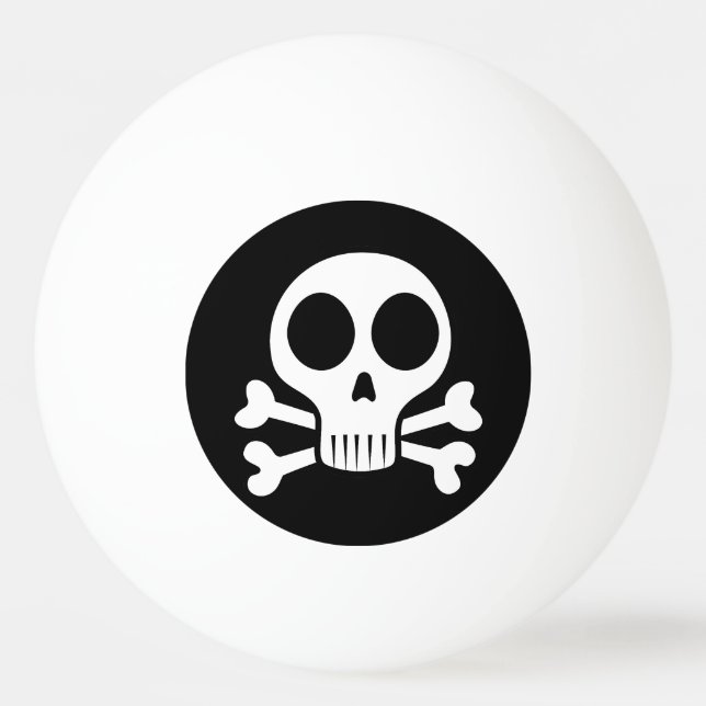 Piratskalle-design Pingisboll (Framsidan)