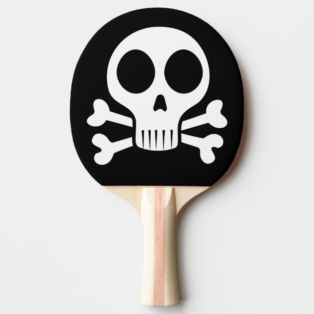 Piratskalle-design Pingisracket (Framsidan)