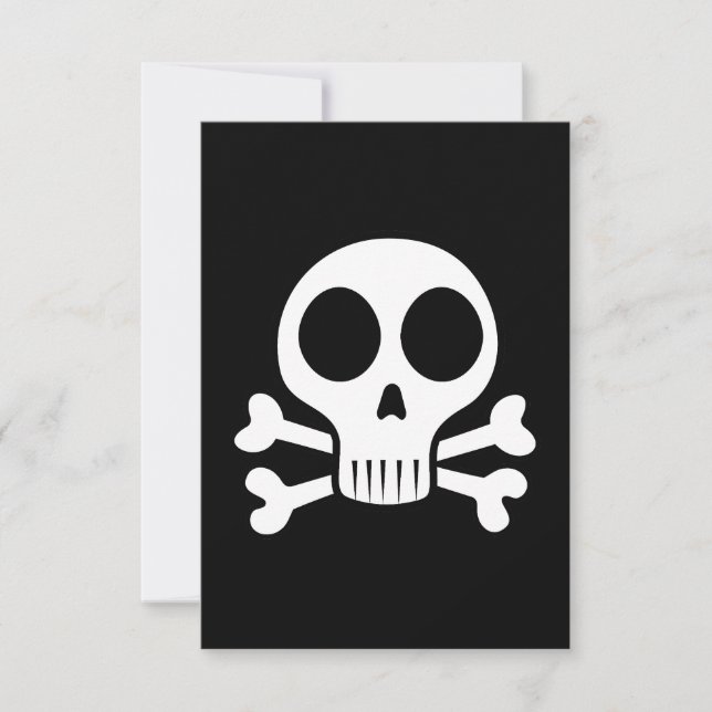 Piratskalle-design Spara Datumet (Framsida)