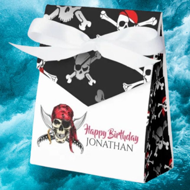 Piratskalle Födelsedags Firande Presentlåda (Add fun to celebrations—shop our pirate  box today!)