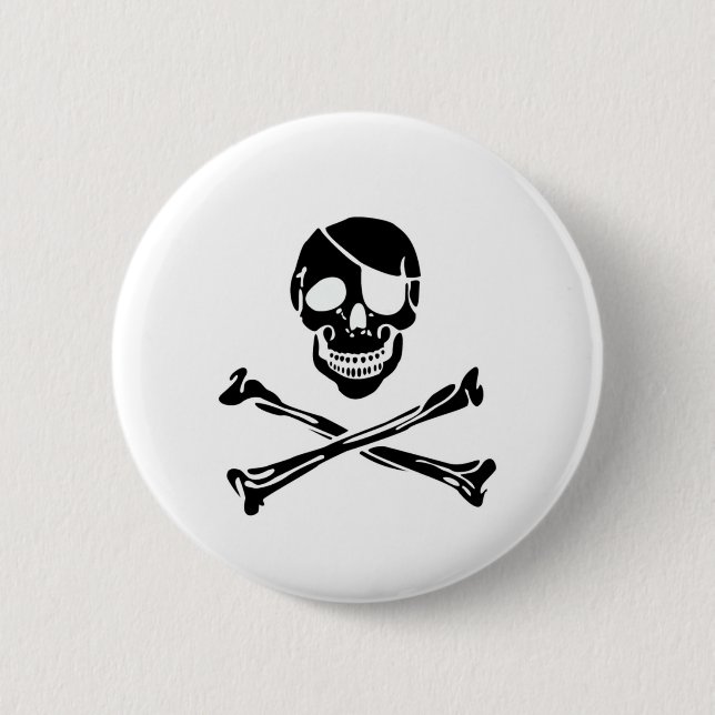 Piratskalle Knapp (Framsida)