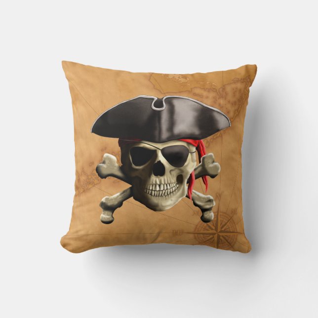 Piratskalle Kudde (Framsida)