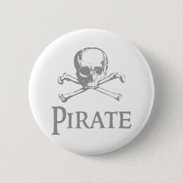 Piratskalle och Crossbones Knapp