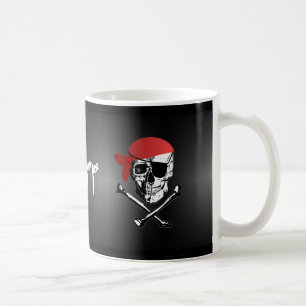 Piratskalle- och Crossboneskopp Kaffemugg