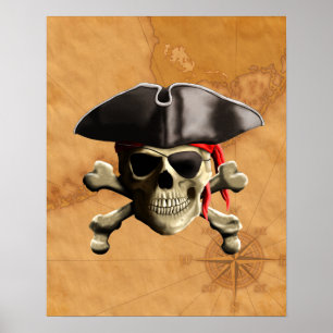 Piratskalle Poster