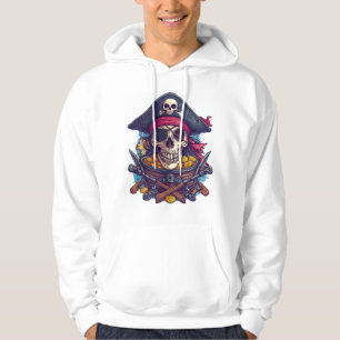 Piratskalle Skatt Hoodie
