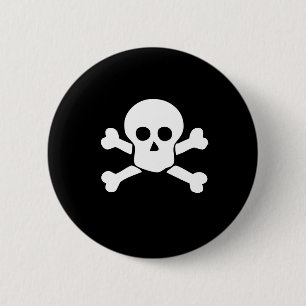 Piratskallen och arga ben knäppas knapp