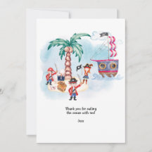 Piratskattjaktskarta för pojkar födelsedag 