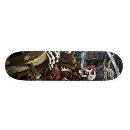 PiratskelettSkateboard Old School Skateboard Bräda 18 Cm