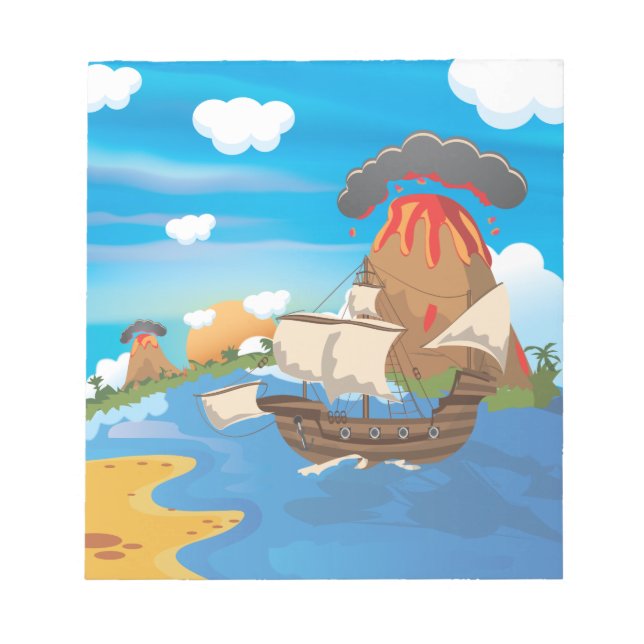 Piratskepp Anteckningsblock (Framsida)