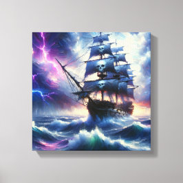 Piratskepp Canvastryck
