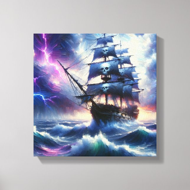 Piratskepp Canvastryck (Framsida)