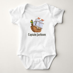 Piratskepp Första Födelsedag Namn & Ålder T Shirt