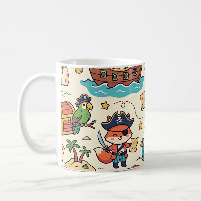 Piratskepp Skattkopp Kaffemugg (Vänster)