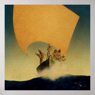 “Piratskeppet” av Maxfield Parrish Poster