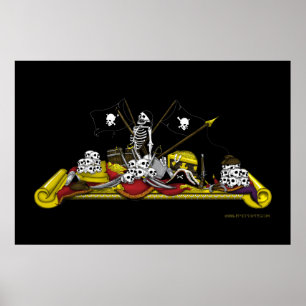 Piratskottpengar Poster