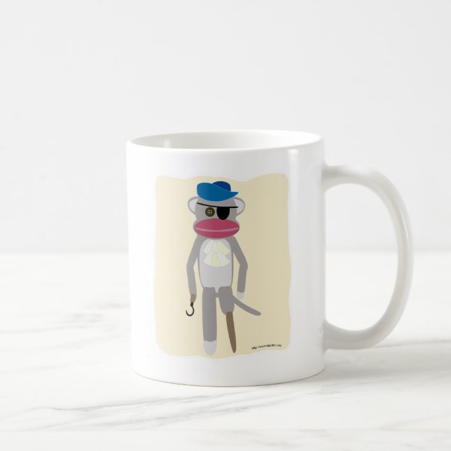 Piratsock monkey kaffemugg (Höger)